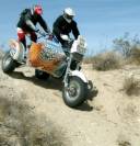 Joe Desrosiers on the sidecar